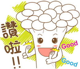 Mushrooms family sticker #9293288