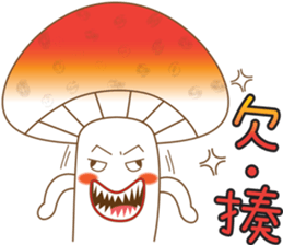 Mushrooms family sticker #9293293