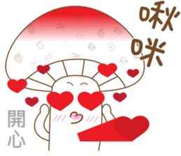 Mushrooms family sticker #9293303