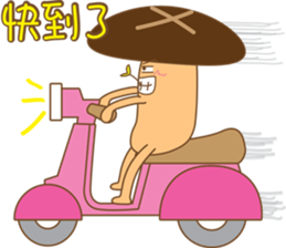 Mushrooms family sticker #9293304