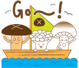 Mushrooms family sticker #9293308