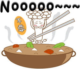 Mushrooms family sticker #9293309