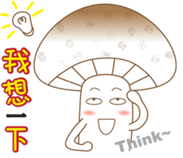 Mushrooms family sticker #9293311