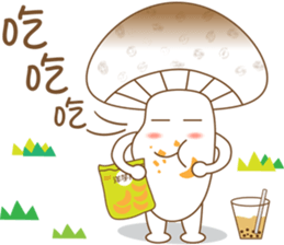 Mushrooms family sticker #9293314