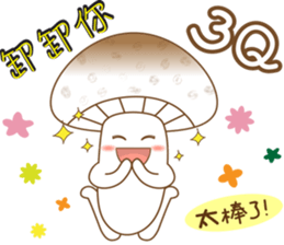 Mushrooms family sticker #9293317