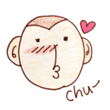 winter monkey sticker #9293561