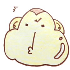 winter monkey sticker #9293565