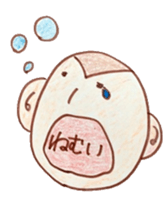 winter monkey sticker #9293566