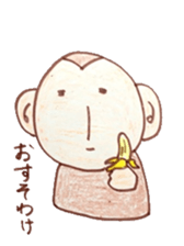 winter monkey sticker #9293571