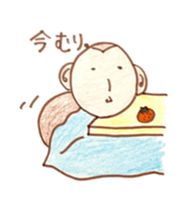 winter monkey sticker #9293576