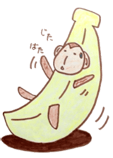 winter monkey sticker #9293585