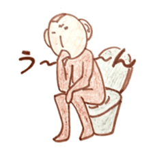 winter monkey sticker #9293588