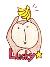 winter monkey sticker #9293596