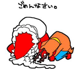 Santa Claus and Raindeer Sticker sticker #9294830