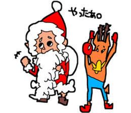 Santa Claus and Raindeer Sticker sticker #9294846