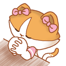 Hazelnut The Cat,What my heart wanna say sticker #9295506