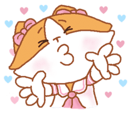 Hazelnut The Cat,What my heart wanna say sticker #9295509