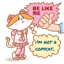 Hazelnut The Cat,What my heart wanna say sticker #9295512