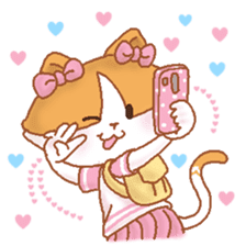 Hazelnut The Cat,What my heart wanna say sticker #9295514