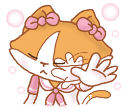 Hazelnut The Cat,What my heart wanna say sticker #9295516