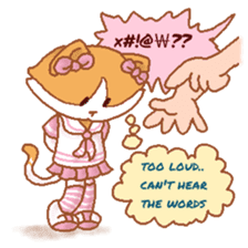 Hazelnut The Cat,What my heart wanna say sticker #9295521