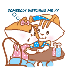 Hazelnut The Cat,What my heart wanna say sticker #9295522