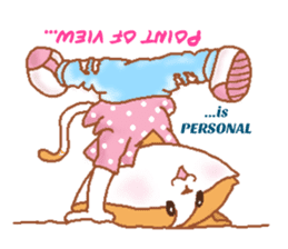 Hazelnut The Cat,What my heart wanna say sticker #9295524