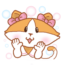 Hazelnut The Cat,What my heart wanna say sticker #9295526