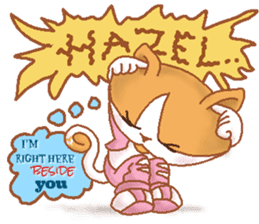Hazelnut The Cat,What my heart wanna say sticker #9295530