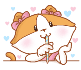 Hazelnut The Cat,What my heart wanna say sticker #9295532