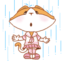 Hazelnut The Cat,What my heart wanna say sticker #9295535