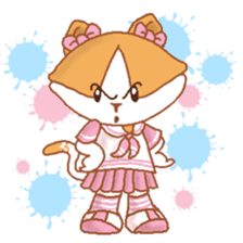 Hazelnut The Cat,What my heart wanna say sticker #9295538