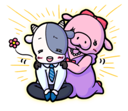 The cute animal's sticker. sticker #9296169