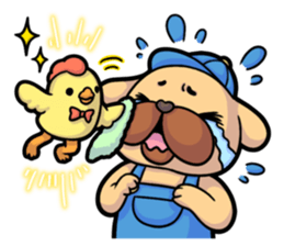 The cute animal's sticker. sticker #9296170