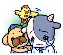 The cute animal's sticker. sticker #9296171