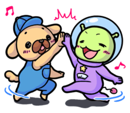 The cute animal's sticker. sticker #9296173