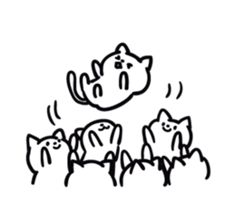 cat celebrated much sticker #9296475