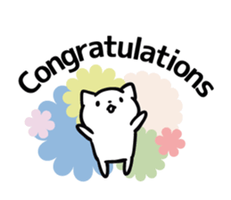 cat celebrated much sticker #9296485