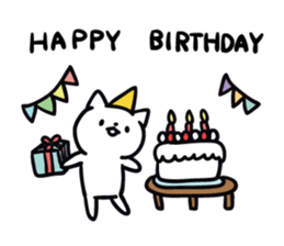 cat celebrated much sticker #9296486