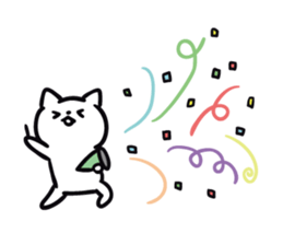 cat celebrated much sticker #9296493