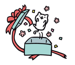 cat celebrated much sticker #9296494