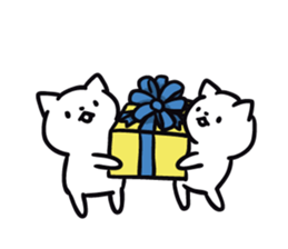 cat celebrated much sticker #9296498