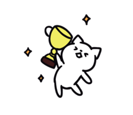 cat celebrated much sticker #9296500