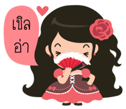 Little Rose Lady sticker #9296508