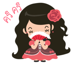 Little Rose Lady sticker #9296513