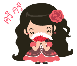 Little Rose Lady sticker #9296513