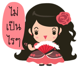 Little Rose Lady sticker #9296514