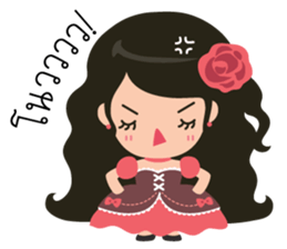 Little Rose Lady sticker #9296515