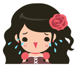 Little Rose Lady sticker #9296519