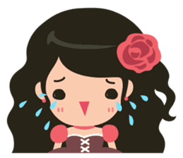Little Rose Lady sticker #9296519